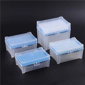 10ul 200ul 1000ul 1250ul Awgrymiadau Pipette Hidlo Tryloyw Tryloyw Gyda Rack