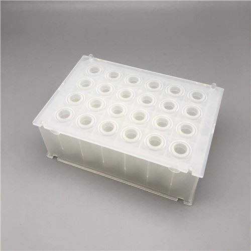 System Puro Asid Niwcleig 2.2ml Lab Dnase&rnase Gwneuthurwr Llewys Magnetig pp Am Ddim 24 Plât Ffynnon Ddwfn Gyda Chynghorion Crib